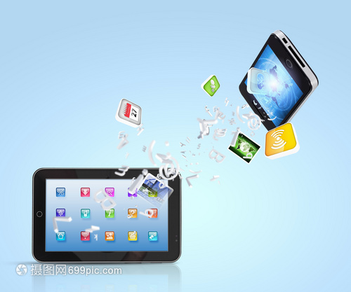 現(xiàn)代通信技術(shù)手機高科技背景的現(xiàn)代通信技術(shù)插圖