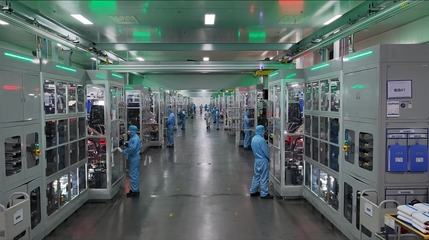 宜昌楚能三號工廠產品正式量產下線 標志項目一期全面建成量產